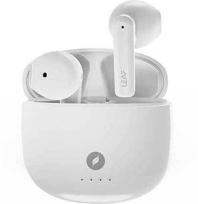 Leaf Buds X142 Earbuds with mic and 20 Hours Playback Time, Bt v5.3 with Type C Port Bluetooth