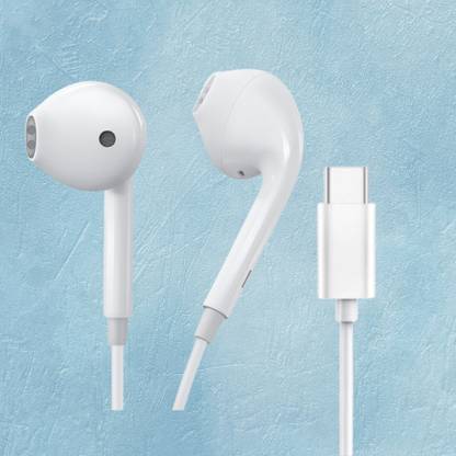 BITWEAVE Wired C Type Earphones with Volume Control and Noise Reduction Mic Wired