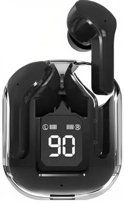 MICROBOTS Ultrapods Transparent airpods touch control enx technology quad mic 24 Hr backup Bluetooth
