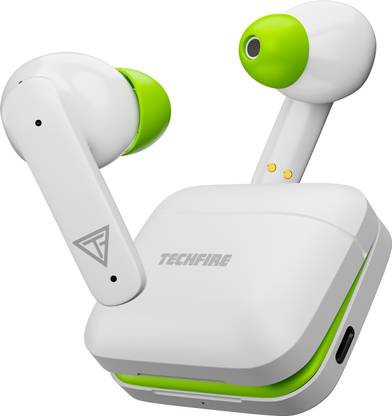 TECHFIRE Bullets 221 TWS Earbuds with 100 HRS Playtime,(50ms Low Latency), Bluetooth v5.3 Bluetooth