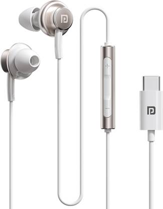 Portronics Conch Sigma C in Ear Type C Wired Earphones,in Line HD Mic,14.2mm Driver Wired
