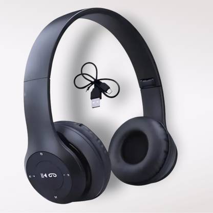 house of common HD Audio Wireless Headset with Noise-Isolating Ear Pads and Retractable Mic_BE Bluetooth & Wired