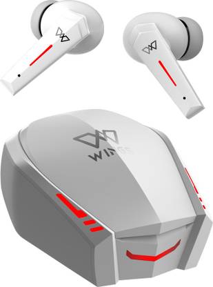 WINGS Phantom 800 Low Latency Earbuds with Game mode, 50 hrs Playtime & App Support Bluetooth Gaming