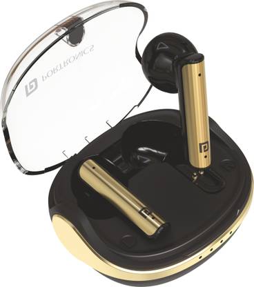 Portronics Harmonics Twins S7 Smart TWS Earbuds, 35Hrs Playtime, Quad Mics, Auto ENC, 5.3v Bluetooth