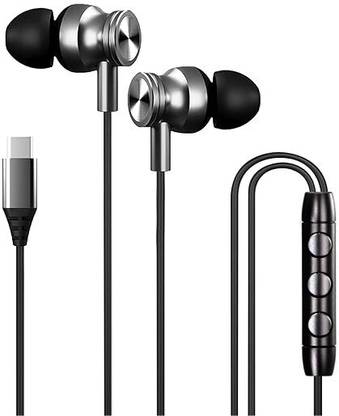 SUPERFLASH EarPods Type-C (USB-C) Deep, Rich Bass Tones Dynamic Pro High-Quality Audio Wired Gaming