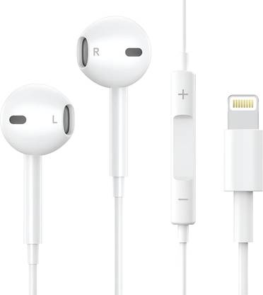 MARS Wired In-Ear Earphone With Lightning Connector, MFI certified - Mic Wired