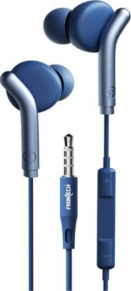 Frontech EF-0081BLU Earphone Deep Bass HD Audio | 3.5mm | For Call & Music Wired Headset Wired