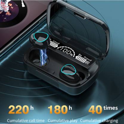 YAROH 91v_M10 Wireless Noise-Cancelling Earbuds: Bluetooth, AI Touch, 280H Playtime Bluetooth