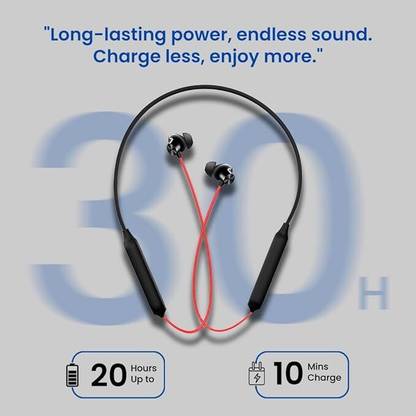 NECKTECH bullet z2- black red Bluetooth