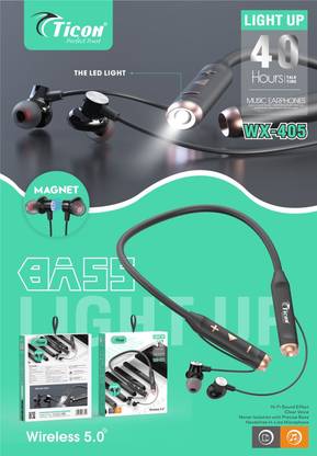 E True TICON WX-405 BLUTOOTH HEADSET WITH 40 HOURS MUSIC PLAYBACK TIME Bluetooth