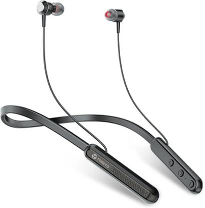Toreto Alpha Neo Neckband with ENC , Anti Lost, Dual Device Pairing, 30Hr Playtime Bluetooth