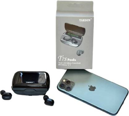 TAKSUN ®Headphone 5.1Sports Gaming Headset Led Display With Power bank Wireless Earbuds Bluetooth