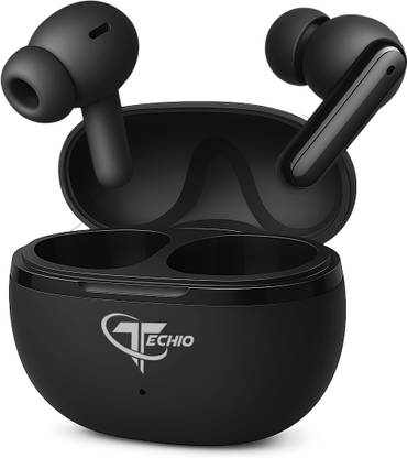 Techio NIRVANA ION Bluetooth Earbud C13 with with ENC, Touch Controls, and IPX4 Rating, Bluetooth