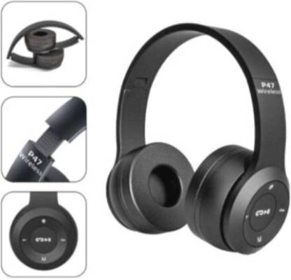 TWS FLIPKART-VP-Super-Bass Bluetooth Headset with Mic, And Memory Card Supported Bluetooth