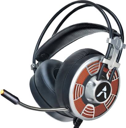ADCOM AD-1110 Vision USB Noise Cancelling Omnidirectional Mic, Cool LED & 50mm Drivers Wired Gaming