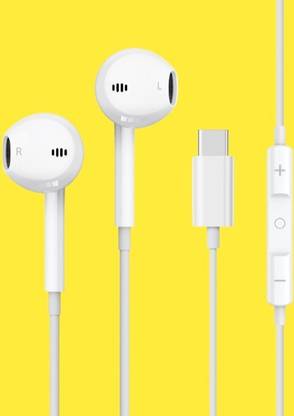 Tigerify USB-C Earphones for iPad Air/Macbook & iPhone 16/16 Plus/16e/16 Pro/ 15/15 Pro Wired