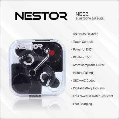 Nestor ND02 Bluetooth Earbuds. Bluetooth