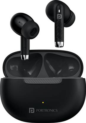 Portronics Harmonics Twins 32 in-Ear TWS Earbuds,HD Mic,30 Hours Playtime,Touch Control Bluetooth