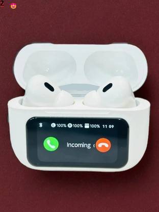 Ziddjeet R193 A9PRO Screen TWS Bluetooth Earbuds with 32 db ANC + ENC and On Case Display Bluetooth