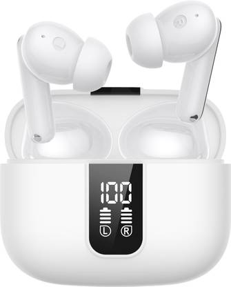 Elver Digital Display Bluetooth Earbuds With 50H+ Playback time, Touch Controls Bluetooth