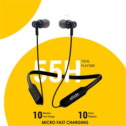 ELIIDE Sound Guru Passive Noise Cancellation Upto 45 Hrs Playback, IPX5 Headphones Bluetooth