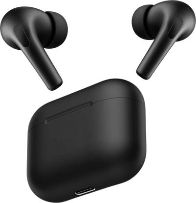 Techio Black Earbuds | True Wireless Stereo | Noise Cancelling Bluetooth