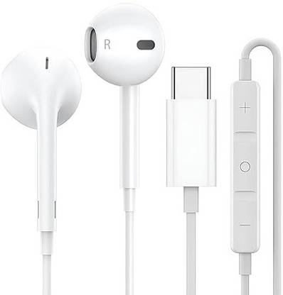 The Electron Bay Type-C Wired Earphones – Deep Bass, HD Mic, Tangle-Free Cable Wired