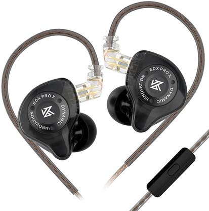 KZ Wired Earphone In Ear Monitor with Mic, 3.5mm Jack, Dynamic Driver IEM Wired