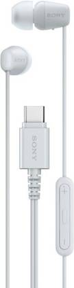 SONY IER-EX15C Type-C Earphones with Mic, Tangle Free Wire, in-Line Remote for Volume Wired