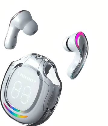 Ezerio T9 Earbuds ENC AI Transparent TWS Colorful True Wireless Stereo Headphones Touch Bluetooth