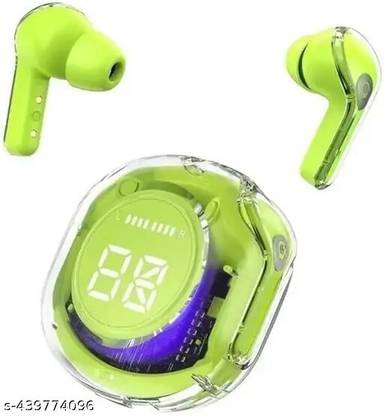 BOTIFY Ultrapods Pro Max Transparent Green Trending Truely wireless bluetooth BC 49 Bluetooth