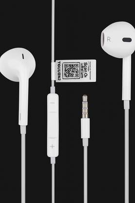 Tag8 Wired Earphones Pack of 2 with QR Based Technology in White for Seamless Audio Wired