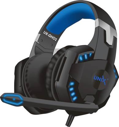 Unix WIRED OVER-EAR GAMING HEADSET WITH FLIP-UP MIC Wired