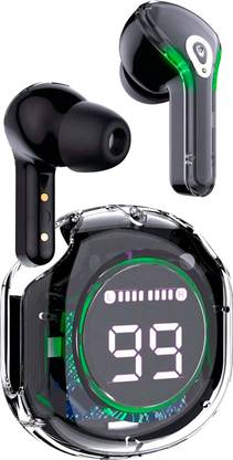 TXOR PRO V1 TWS EARBUDS, LED Display, IPX6 Splashproof & 20 hrs Playtime Bluetooth