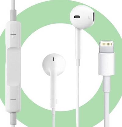 Audo Lightning Earphones for iPhone with Mic | MFi Certified Wired Headphones Bluetooth & Wired