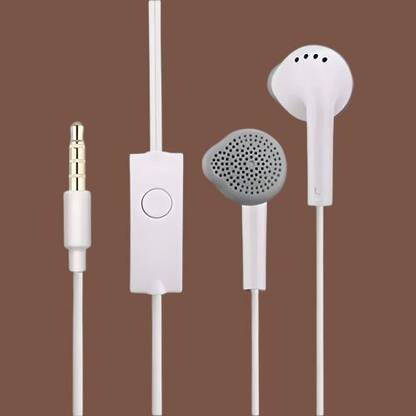 RSTEQ 100%ORIGINAL 3.5 mm SMGMAHI105 White Headphone Deep Bass Sound Wired Earphone Wired Gaming