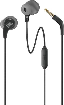 JBL Endurance Run 2 with Fliphook & TwistLock Technology, Pure Bass, IPX5 Sweatproof Wired