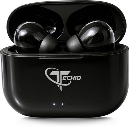 Techio BUDS XERO I2 Bluetooth 5.3 Wireless Earbuds with ENC Mic Bluetooth