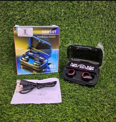 Techgadgest M10 earbuds with best quality abs plastic Bluetooth