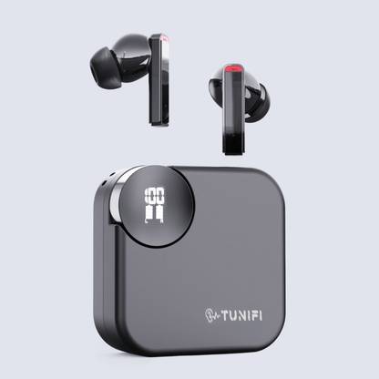 Tunifi Buds 42 dB Active ise Cancllation, Ultra Bass Technology, 30 Hrs playtime Bluetooth Gaming