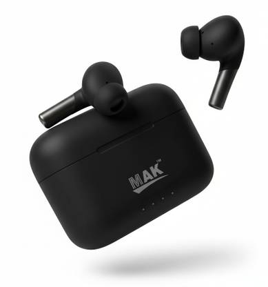 MAK Airdopes 155 Wireless Earbuds with Active Noise Cancellation, 55 Hours Playtime Bluetooth