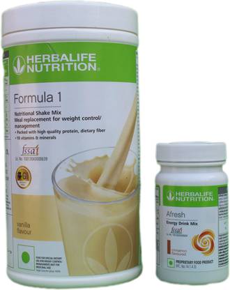 HERBALIFE WEIGHT LOSS/GAIN FORMULA 1 VANILLA SHAKE 500G AND CINNAMON AFRESH 50G