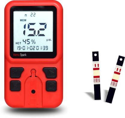 Hemo Spark Hemometer device whole kit with 50 test strips & 25 lancets Blood Test