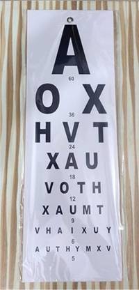 Cityhealth Nsc Alphabets Snellen Eye Vision Test Chart, Cardboard Vision Test Chart