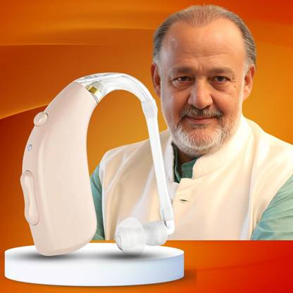 Aika AK-6133 Digital Rechargeable Hearing Aid Machine - AI Technology 4 Channel BTE with Active Noise Cancellation, USB Recharge, Maximum Output 129dB BTE Hearing Aid