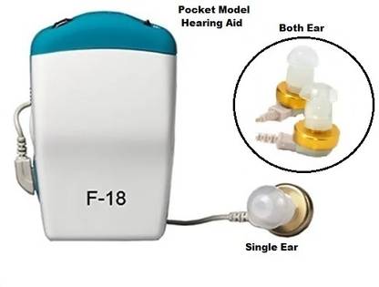 RnB Hearing Aid for Both & Single Ear Listening Device with Sound Amplifier 7 Step Volume Setup for Deaf Profound Hearing Loss Person Pocket Model Hearing Aid