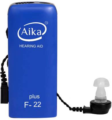 Aika F-22 Mini Portable Hearing Aid Machine with Long Life Battery, Long Wire for Hearing Loss Ears with Good Sound Quality Pocket Model Hearing Aid