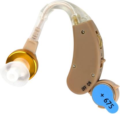 Dishan Old Age P675 Battery Adjustable Kaan Ki Machine V-168 Behind-The-Ear Hearing Aid