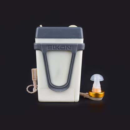 Dishan 65% Hearing Loss Amplifire H-N-O Switch System Single Ear Adjustable ELKON Hearing Machine for Old Age Sound Amplifier Pocket Hearing Aid Hearing Aid