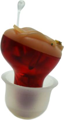 Dishan Small for Mild Moderate & Severe Hearing Loss Micro Hearing Aid Machine for Ear Invisible Mini Red colour Kaan ki Device for Deaf Ear CIC Hearing Aid